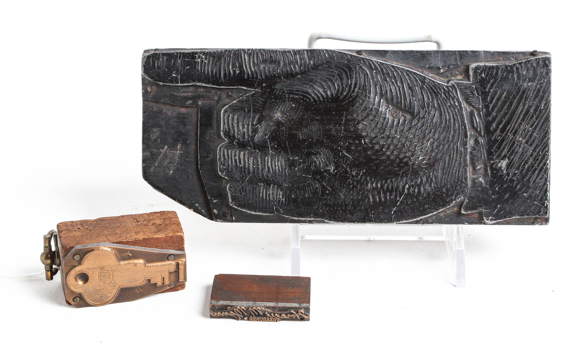 A Group of Stamps Length of longest 6 1/2 inches. — 20TH CENTURY