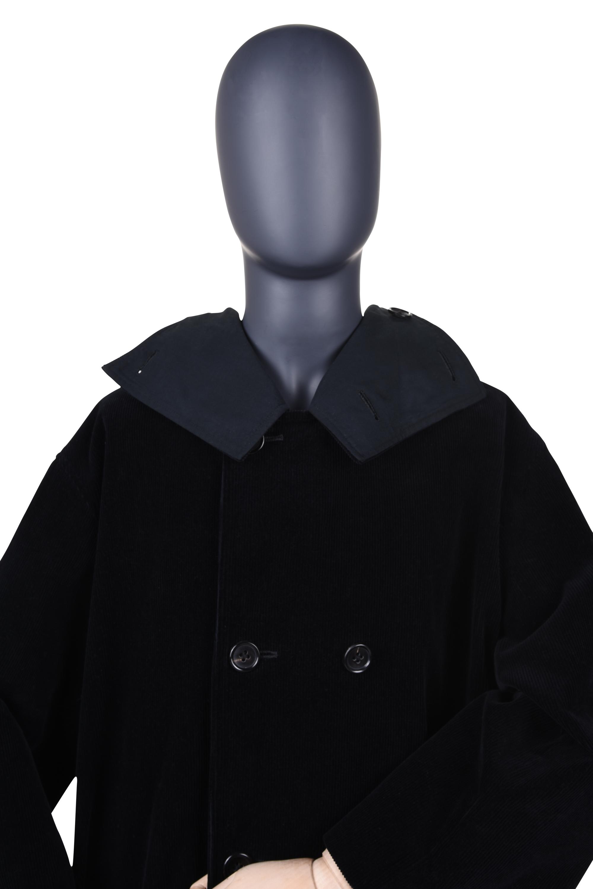 Yohji Yamamoto Men’s Oversized Corduroy Hooded Coat, 1980-2000s