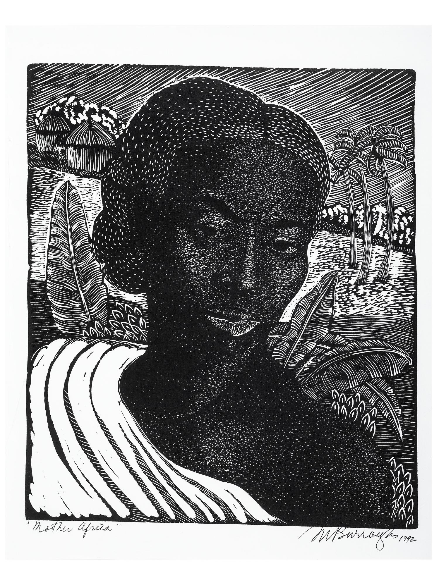BURROUGHS, Margaret Taylor Goss (1915-2010). A group of prints after earlier editions, including "Harriet Tubman," "Mother Africa," and "Madonna."