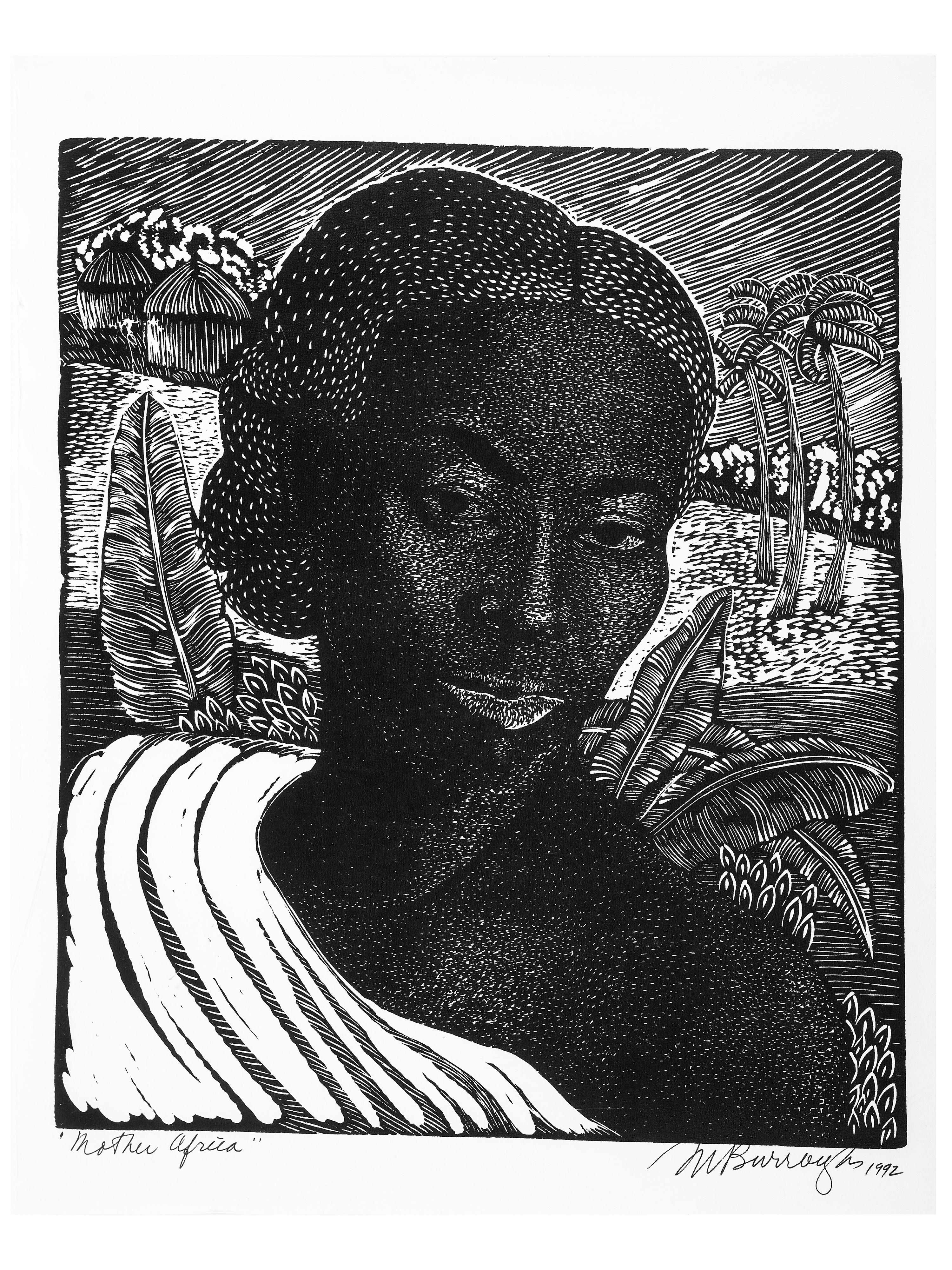 BURROUGHS, Margaret Taylor Goss (1915-2010). A group of prints after earlier editions, including "Harriet Tubman," "Mother Africa," and "Madonna."