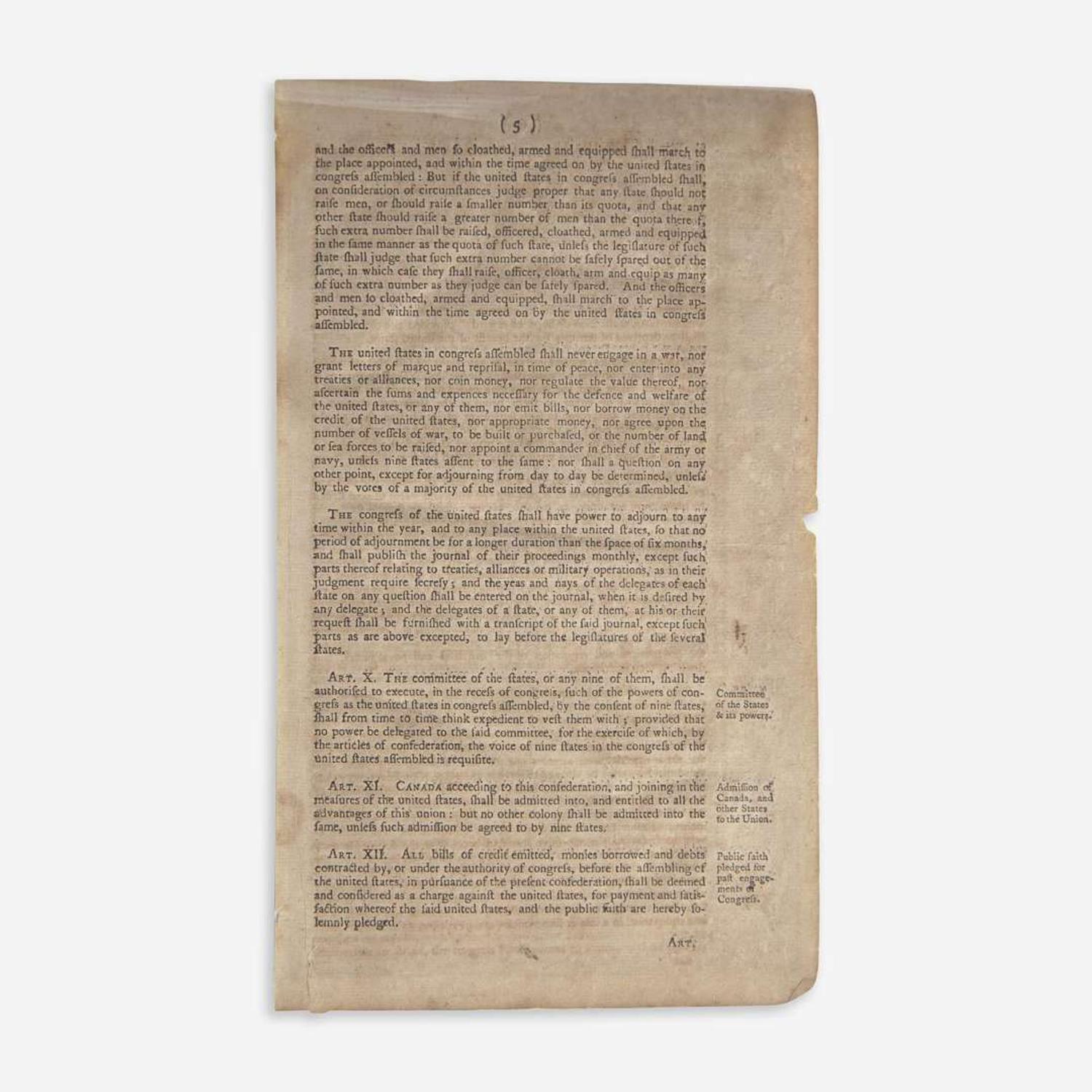 [Americana] Articles of Confederation and Perpetual Union...