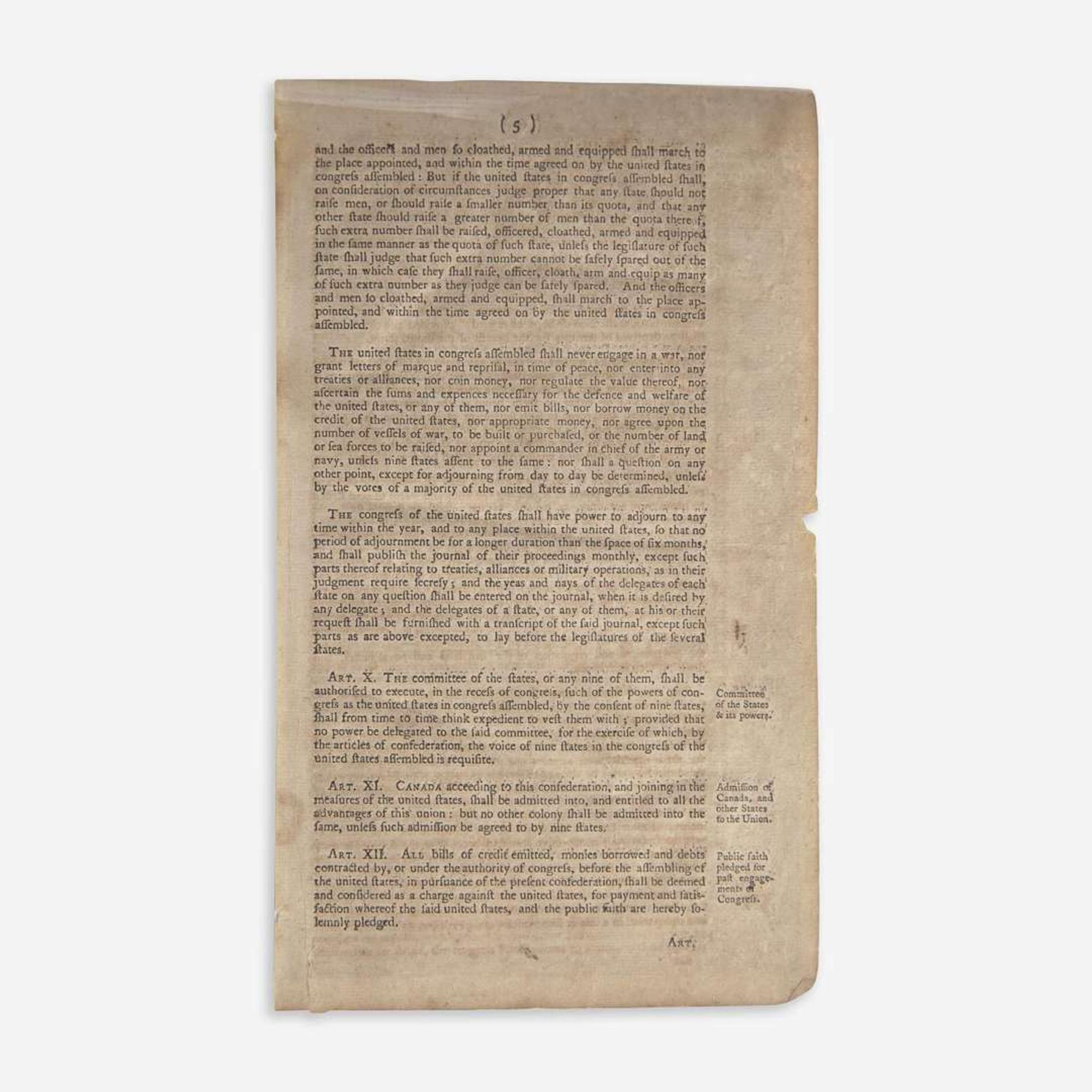 [Americana] Articles of Confederation and Perpetual Union...
