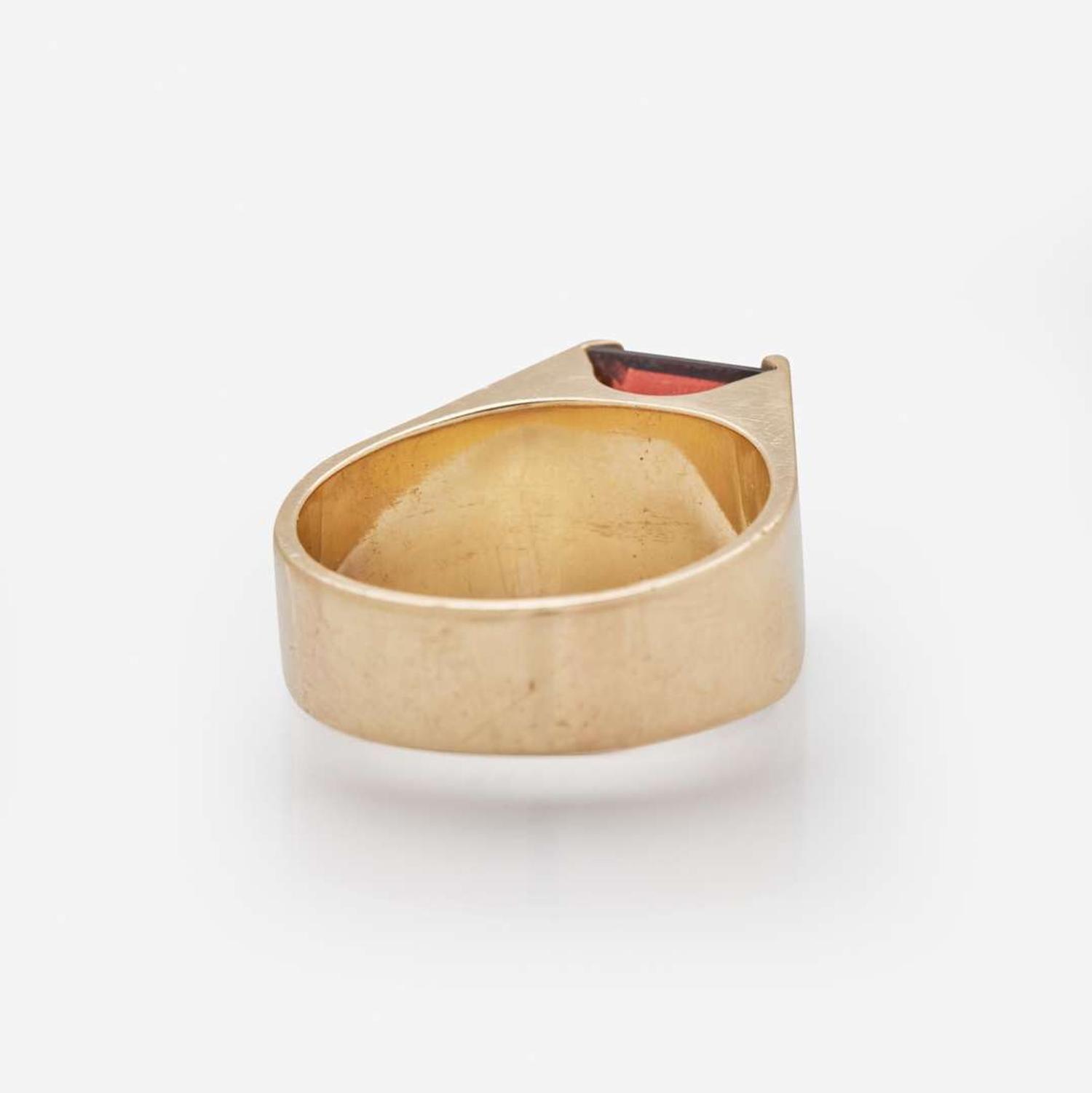 Two Men's 14K Yellow Gold Rings