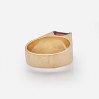 Two Men's 14K Yellow Gold Rings