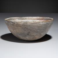 Ancestral Pueblo, Mimbres Classic Black-on-White Pottery Bowl, with Fish