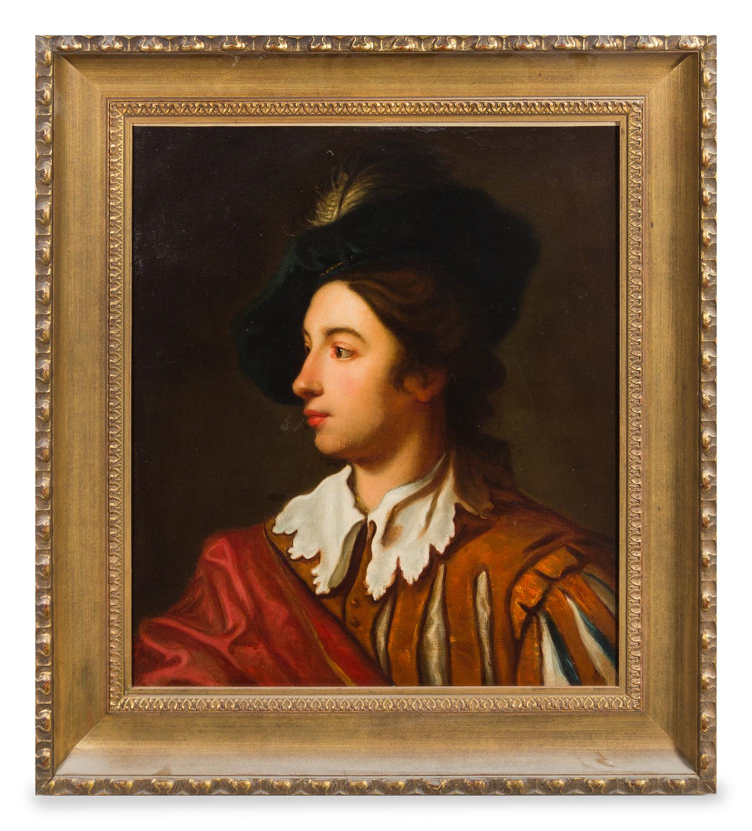 Dutch School, (17th/18th Century), Profile of a Young Man