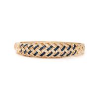 YELLOW GOLD, DIAMOND AND ENAMEL BRACELET