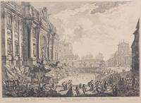 A Framed Francesco Piranesi Print Image area 15 3/4 x 22 1/4 inches. — LATE 19TH CENTURY