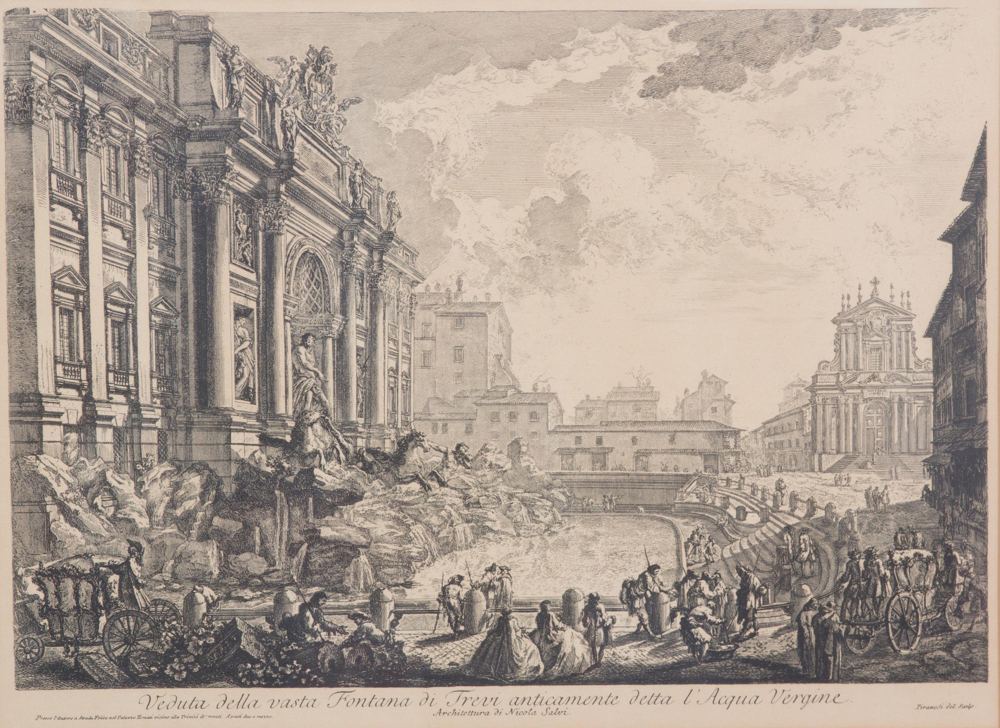 A Framed Francesco Piranesi Print Image area 15 3/4 x 22 1/4 inches. — LATE 19TH CENTURY