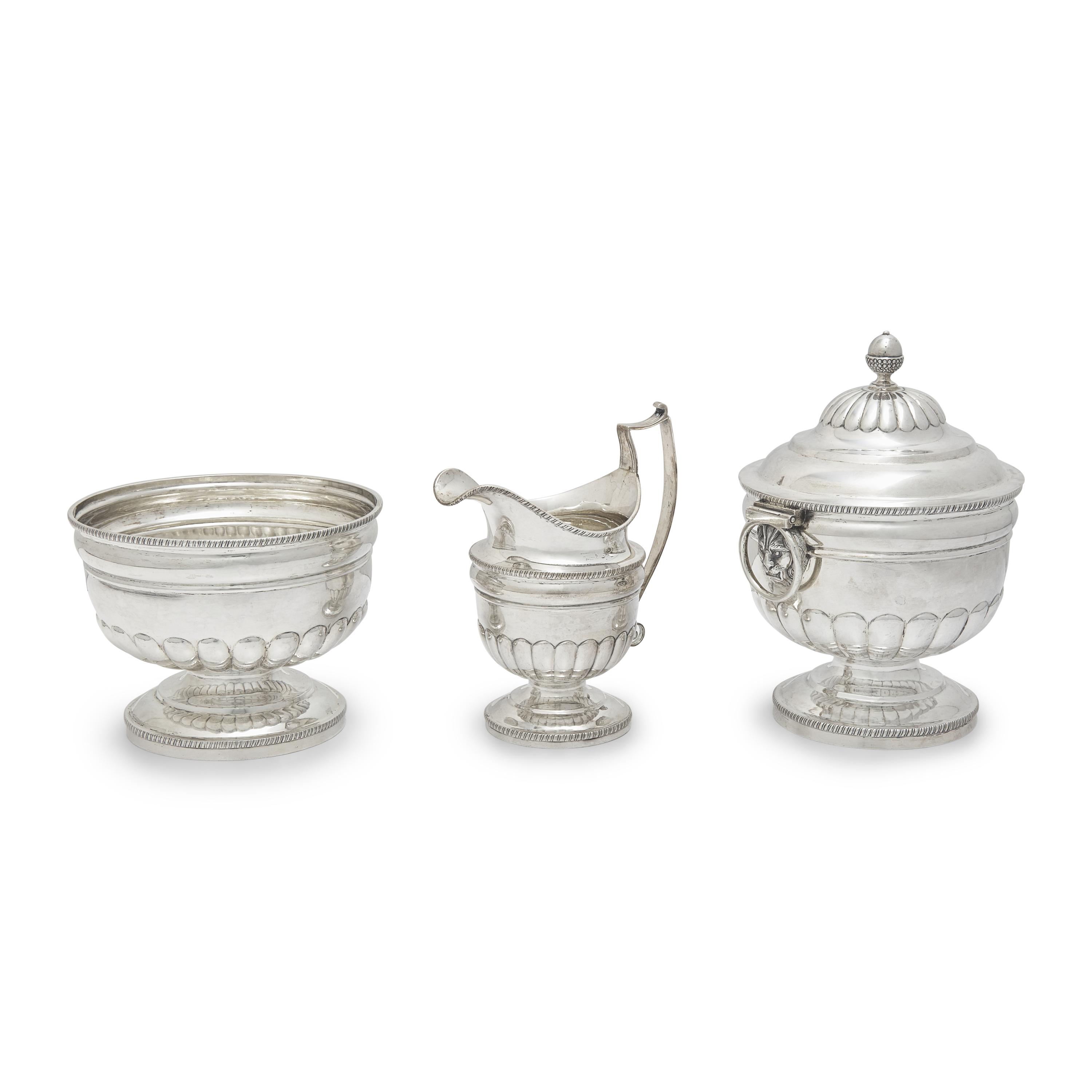 A Federal Silver Six-Piece Tea and Coffee Service