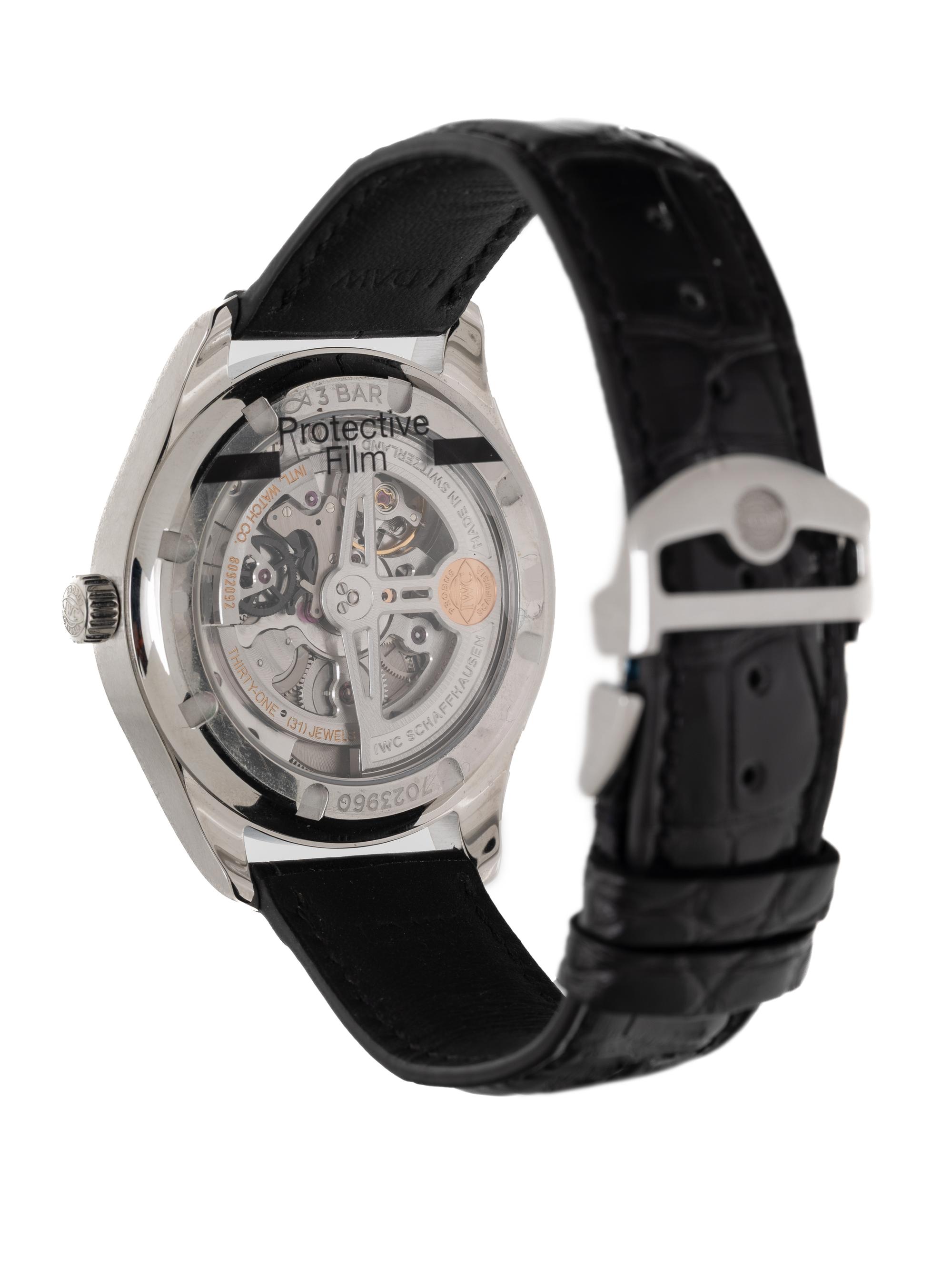 IWC, REF. IW358313 STAINLESS STEEL 'PORTUGEISER' WATCH, BOX & PAPERS