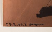 Original Copper Plate fo r Femme Blonde de Profil (from Vingt Poèmes de Góngora ), 1947