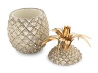 A Mauro Manetti Parcel-Gilt Metal Pineapple Wine Cooler