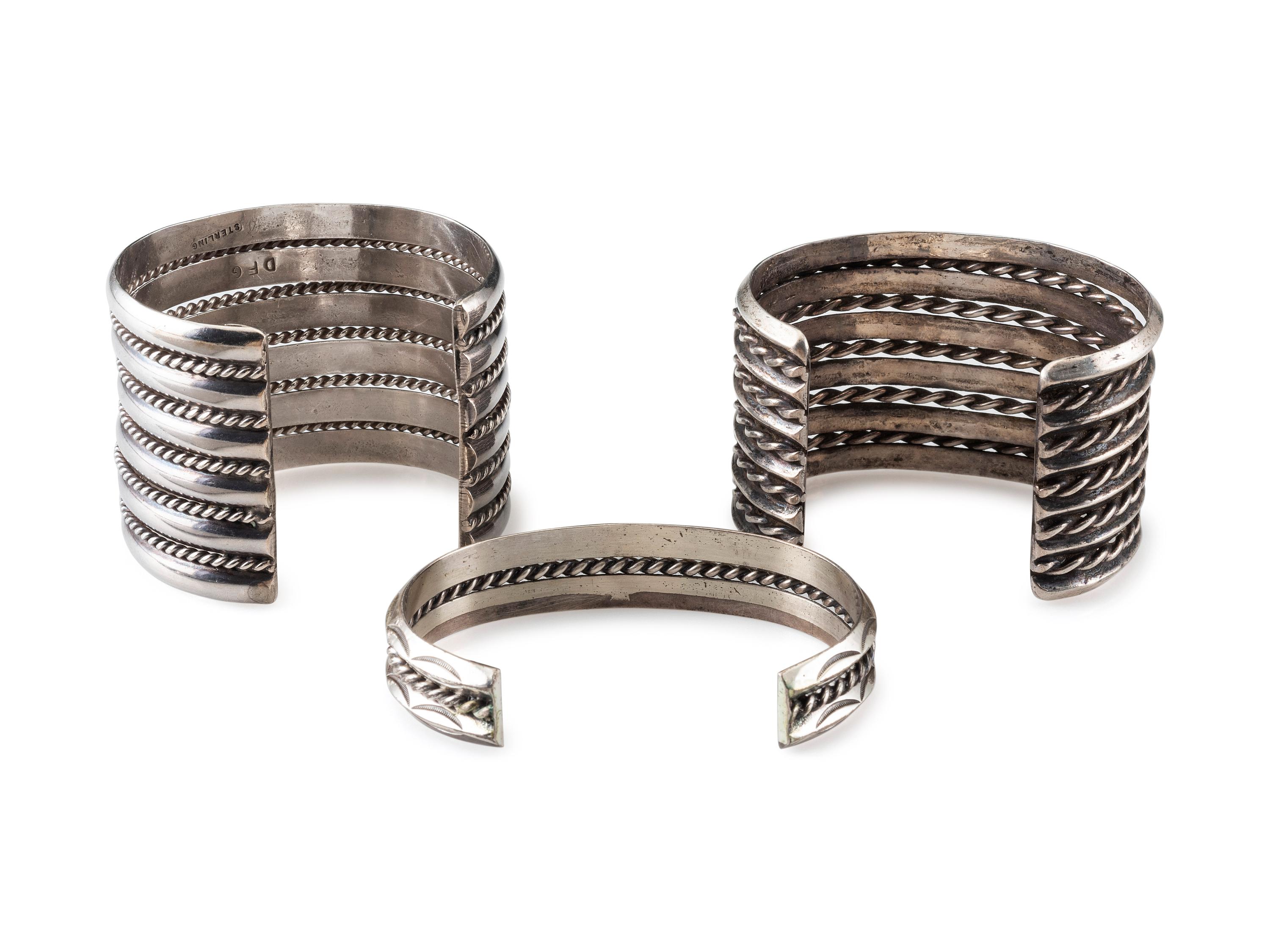 Navajo Silver Cuff Bracelets
