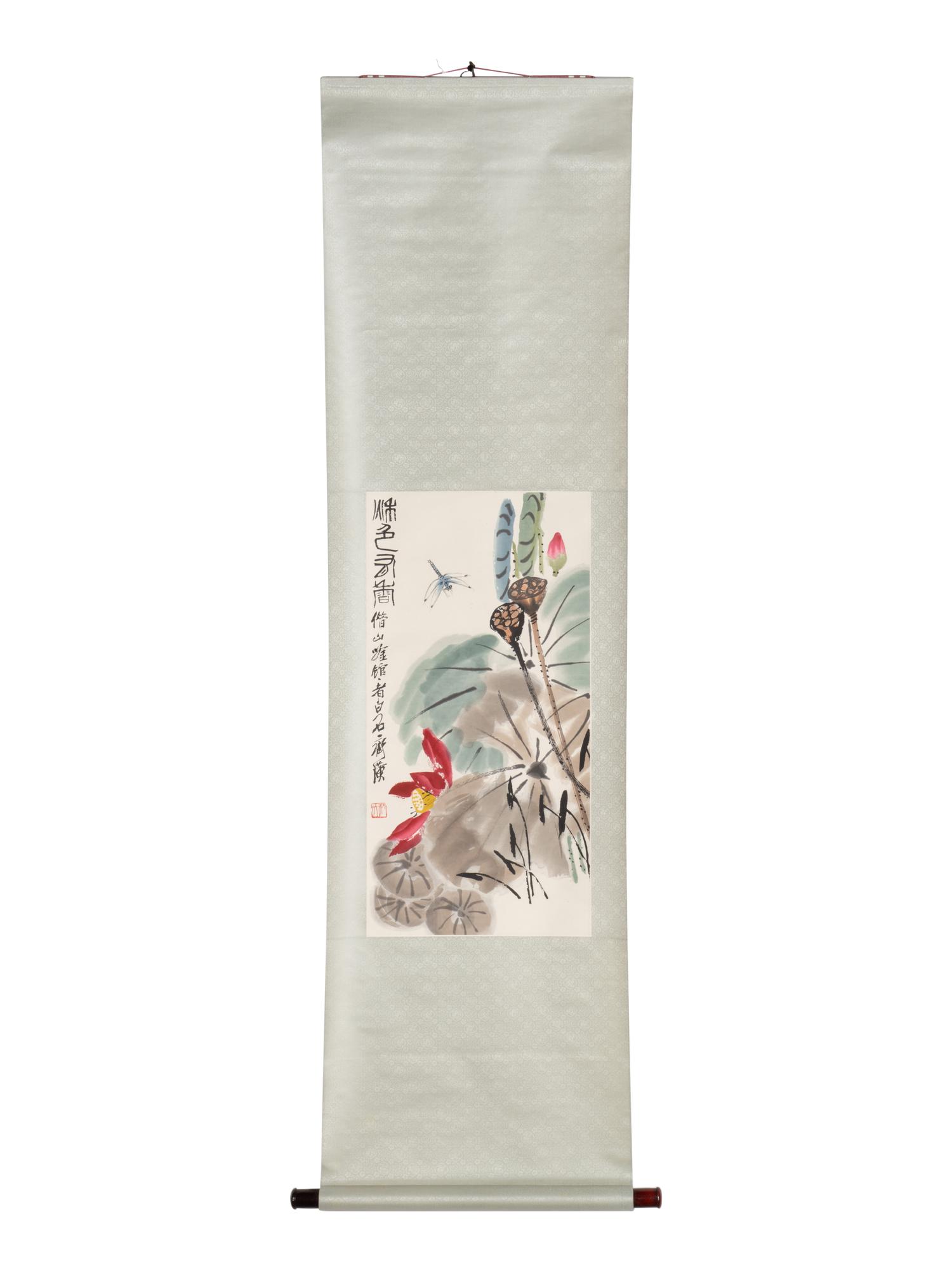 Qi Baishi 齊白石木版水印立軸三幅