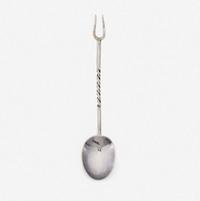A rare silver sucket fork John Coney (1655-1722), Boston, MA, circa 1700