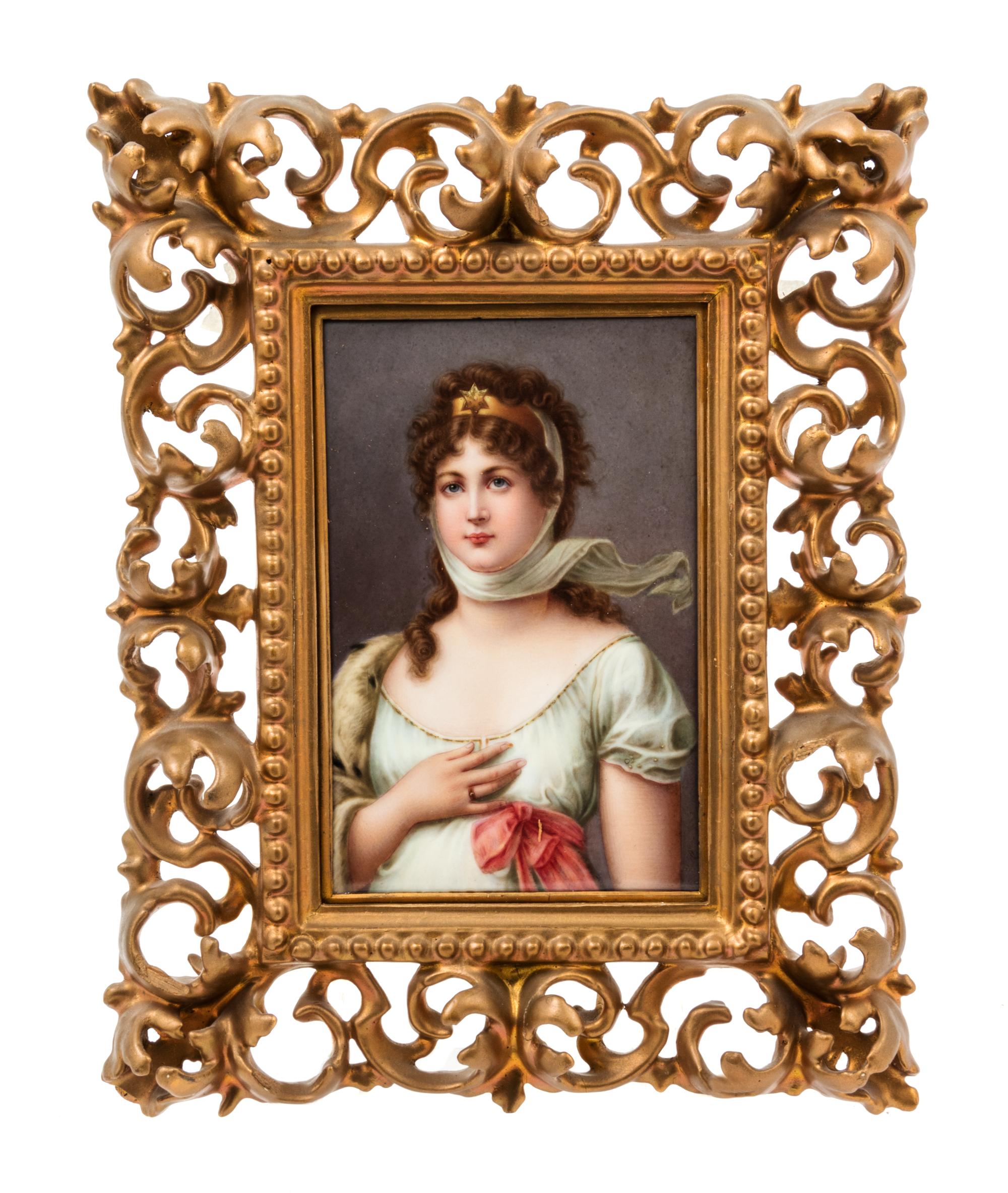 A German Porcelain Plaque Plaque 7 x 5 inches. — 19TH/20TH CENTURY