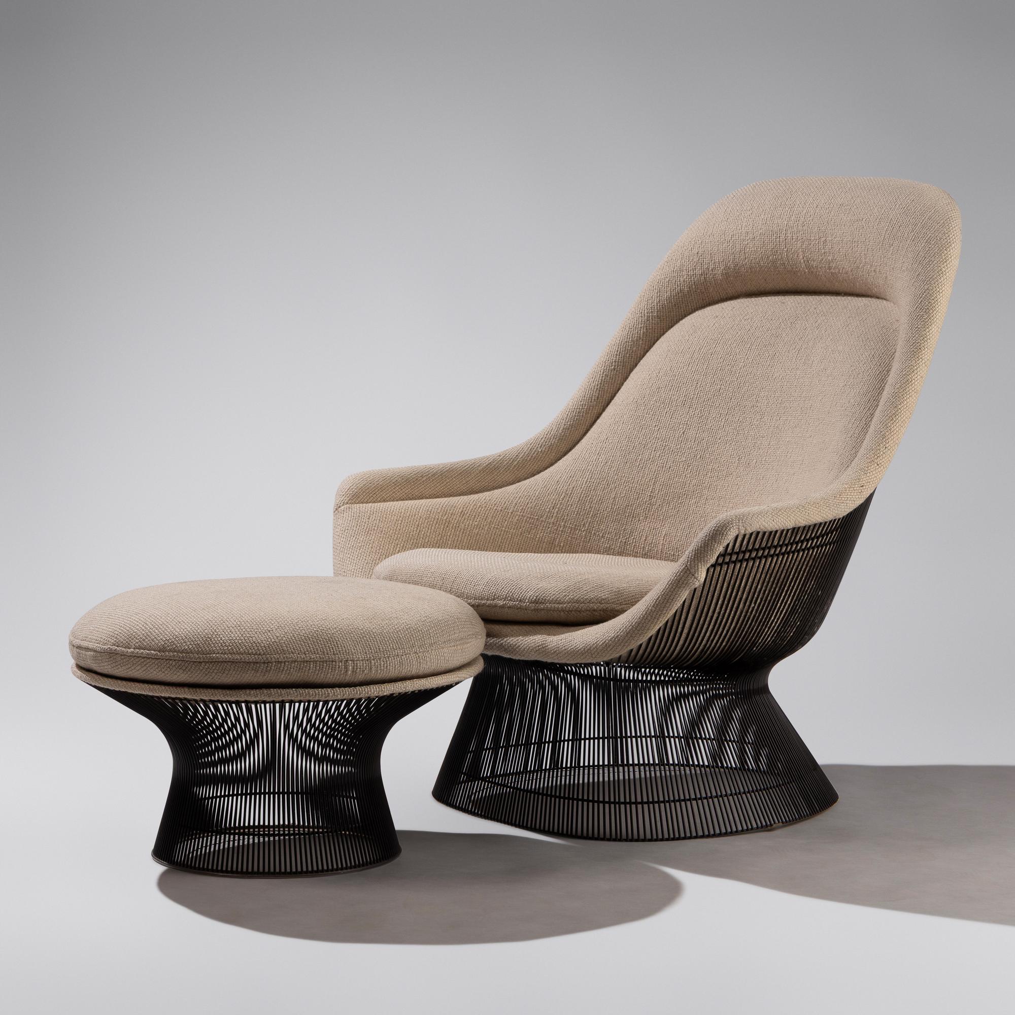 Lounge chair and ottoman (models 1715 and 1907) Knoll, USA, 1966 / 1980
