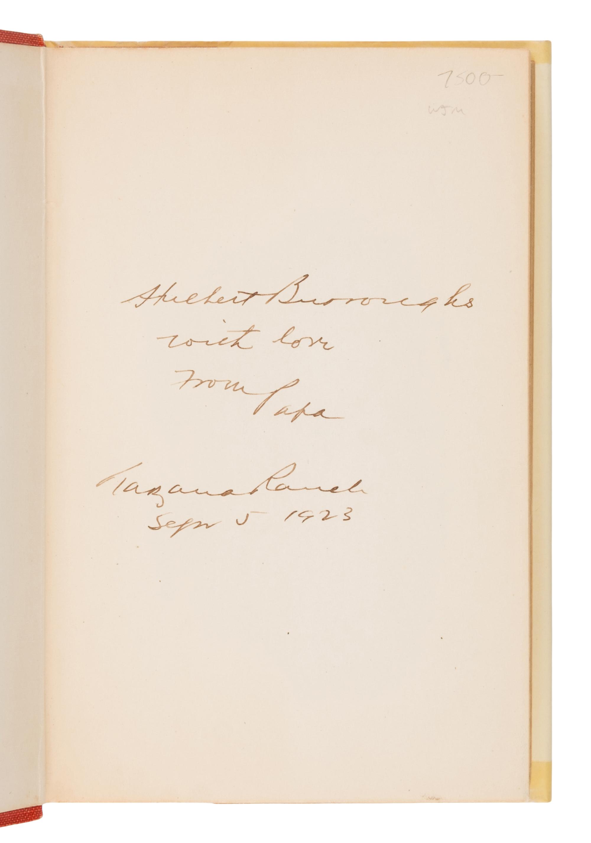 Burroughs, Edgar Rice (1875-1950). Pellucidar . Chicago: A.C. McClurg & Co., 1923.