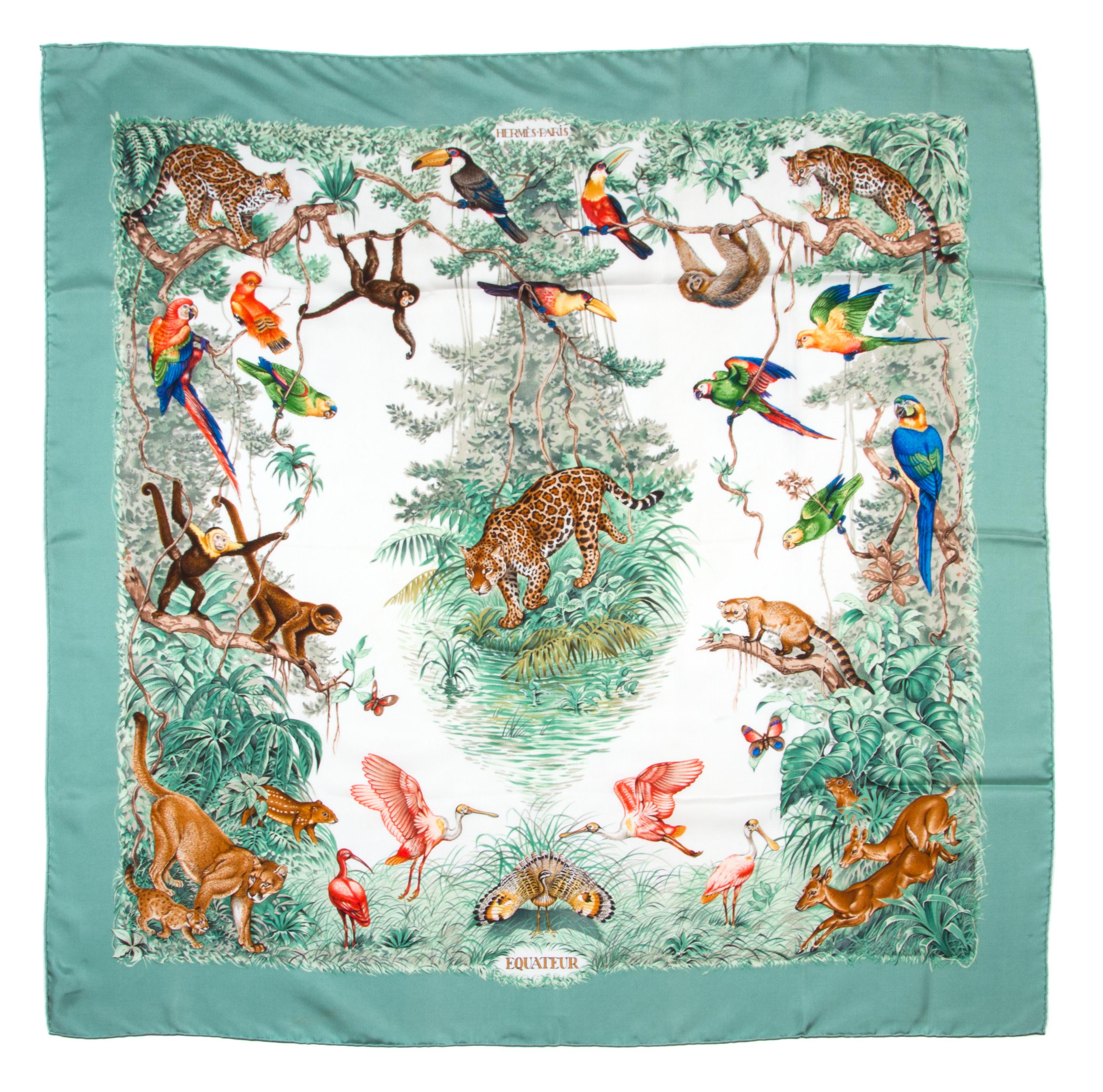 An Hermes 90cm Silk Scarf, 36" x 36".