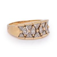 Diamond and Yellow Gold Ring