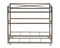 A Neoclassical Style Brass Mounted Steel Etagere — 20TH CENTURY
