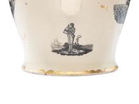 A Liverpool Transfer-Printed Creamware 'Washington in Apotheosis' Pitcher