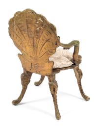 An Italian Painted "Grotto" Armchair