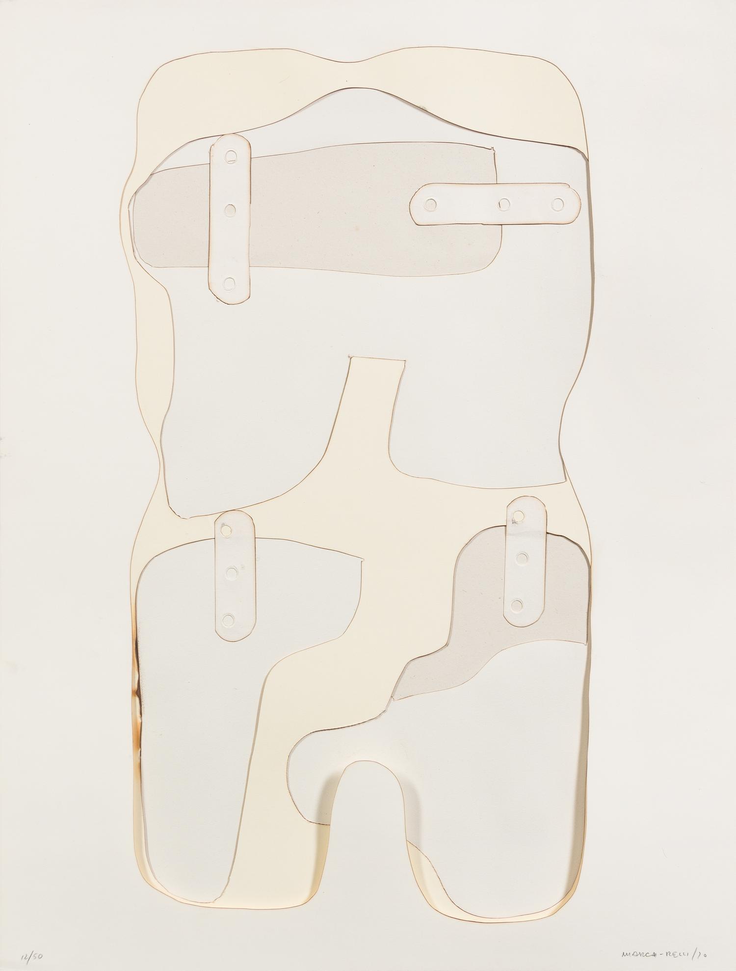Conrad Marca-Relli, (American, 1913-2000), Untitled, 1970 (a pair of works from the Autumn Suite)