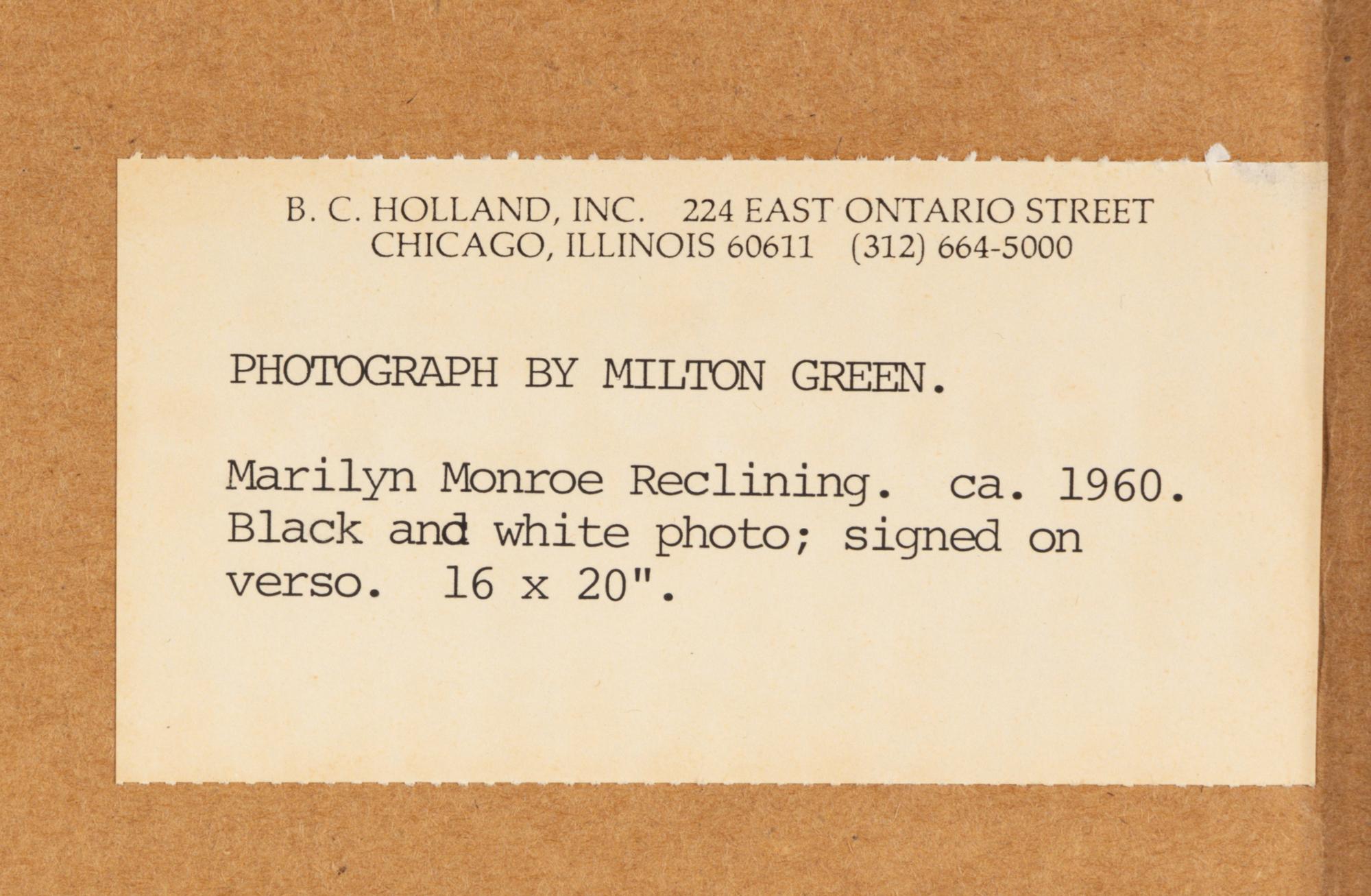 Marilyn Monroe Reclining , c. 1960