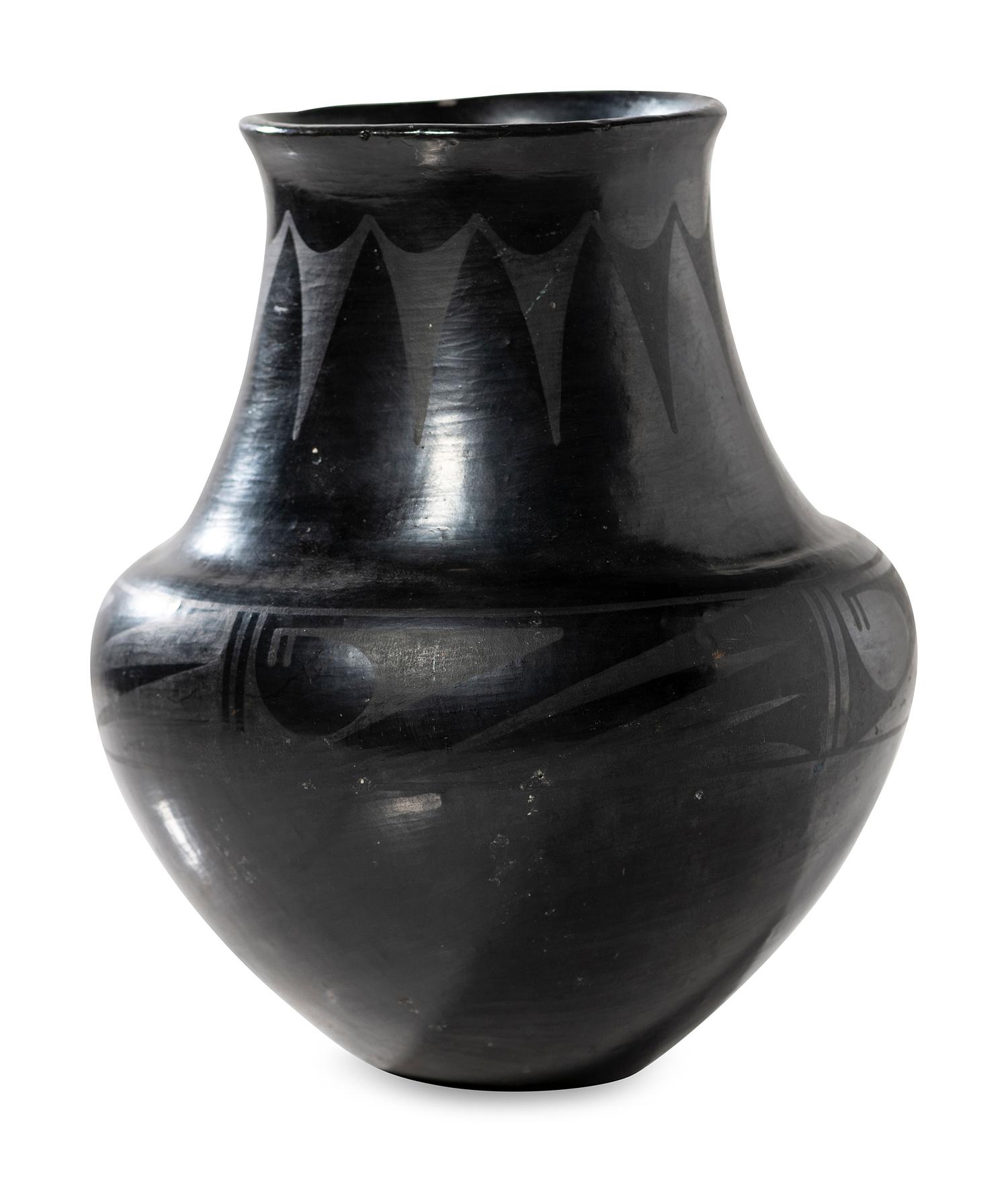 Blackware Pottery Vase