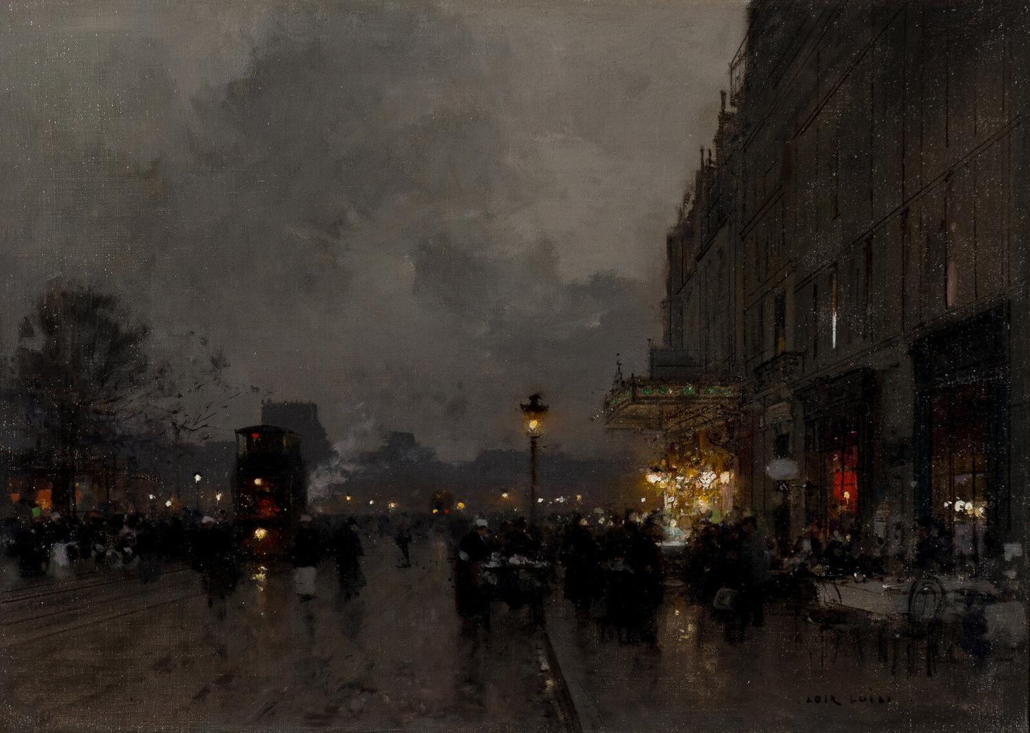 Luigi Loir (French, 1845-1915) — Sc è ne de Paris