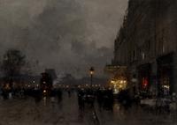 Luigi Loir (French, 1845-1915) — Sc è ne de Paris