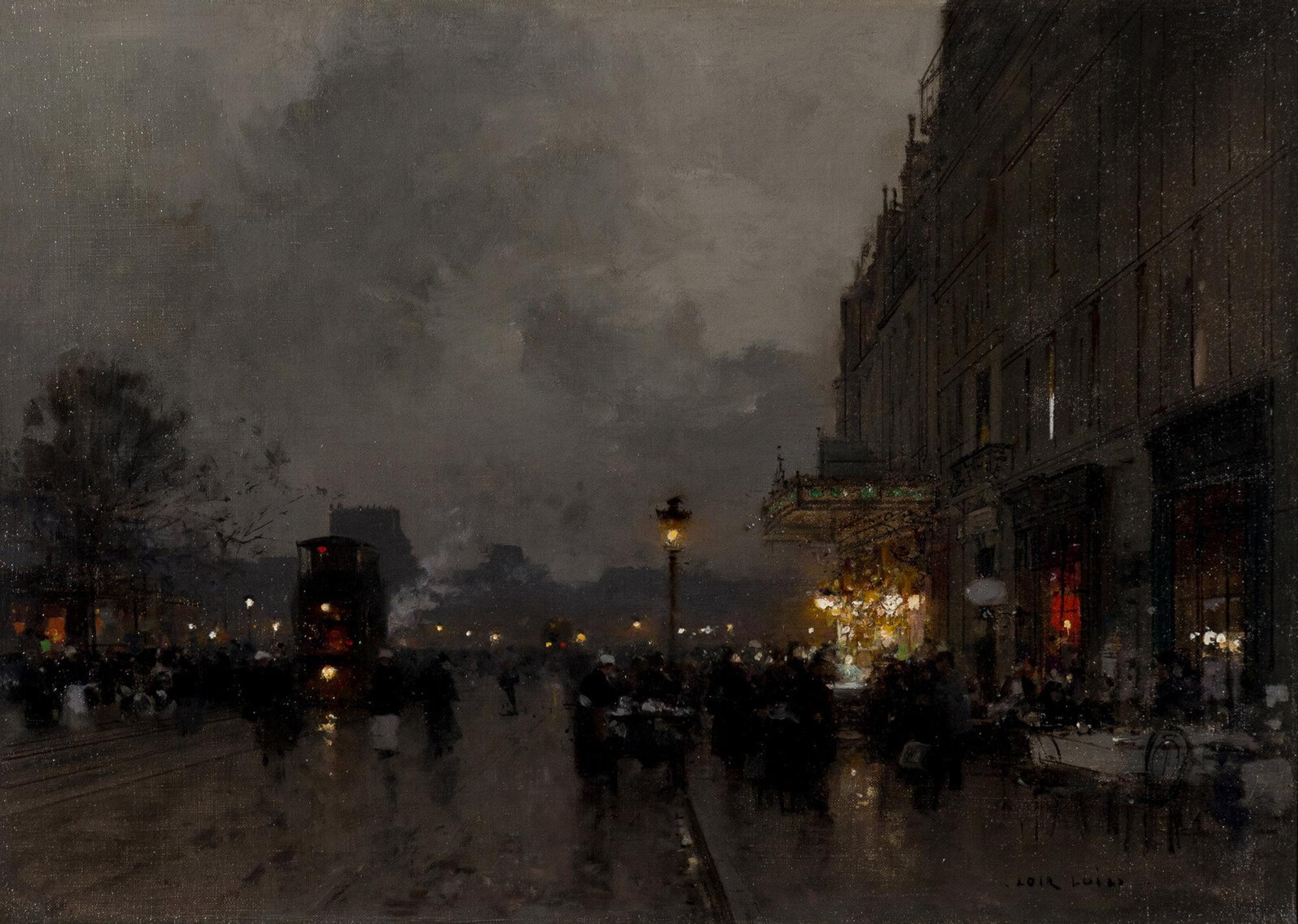 Luigi Loir (French, 1845-1915) — Sc è ne de Paris