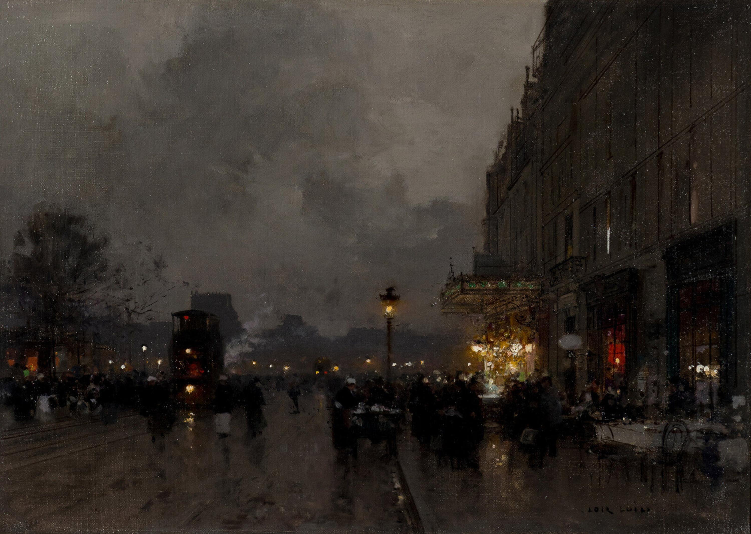 Luigi Loir (French, 1845-1915) — Sc è ne de Paris