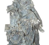 A Painted Zinc Neoclassical Statuette