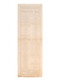 [HARRISON, William Henry]. A group of broadsides, handbills, and manuscripts related to the funeral of William Henry Harrison.