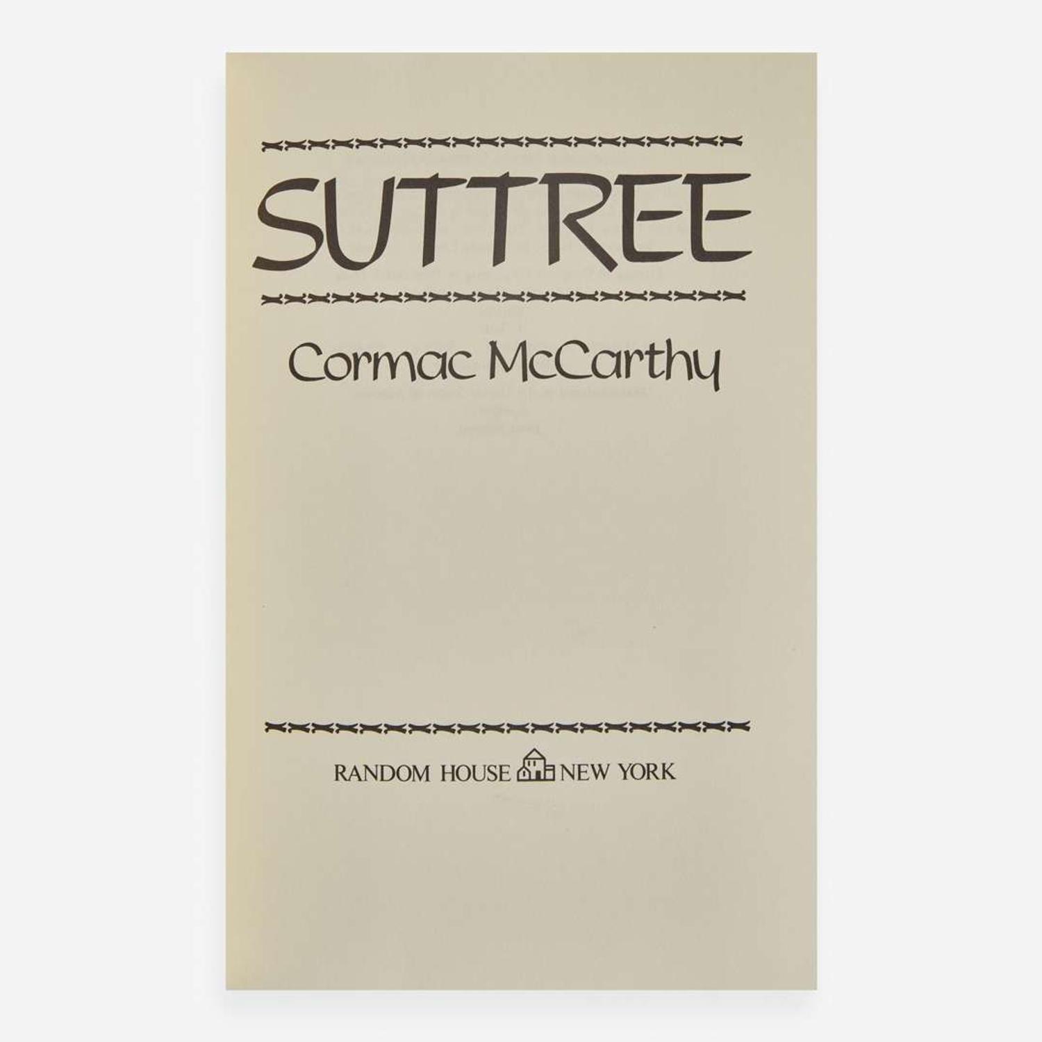 [Literature] McCarthy, Cormac Suttree