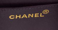 A Chanel Purple Suede Quilted Small Flap Handbag, 6.5" x 5.5" x 2.5".