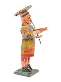Eight Russian Polychromed Carved Wood Marchind Band Figures