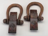A Pair of Carved Wood Beckets