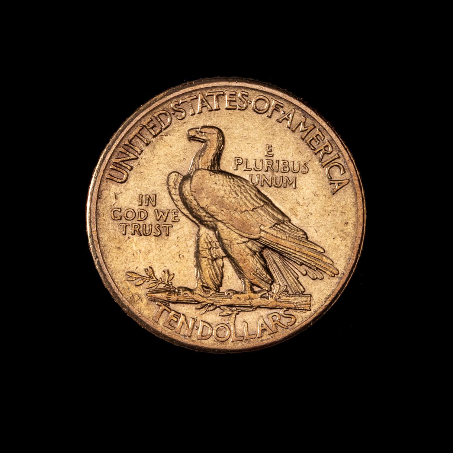 A United States 1910-S Indian Head $10 Gold Coin