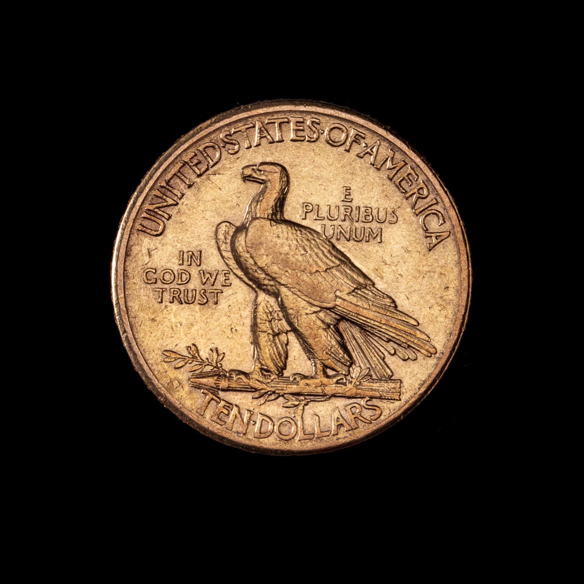 A United States 1910-S Indian Head $10 Gold Coin
