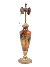 An Austrian Style Glass and Gilt Metal Mounted Vase