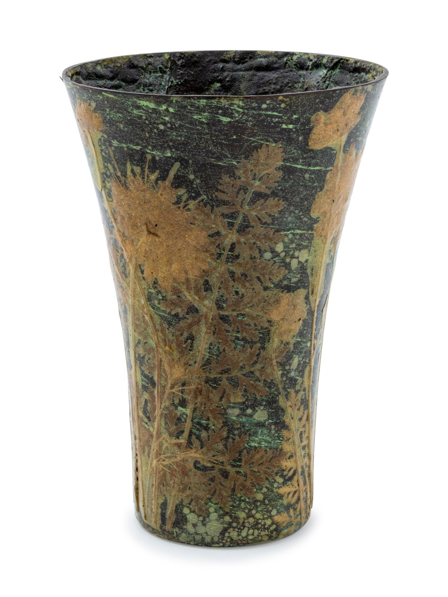 An Enameled Bronze Vase