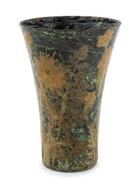 An Enameled Bronze Vase