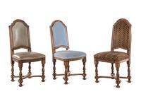 A Set of Six William and Mary Style Dining Chairs