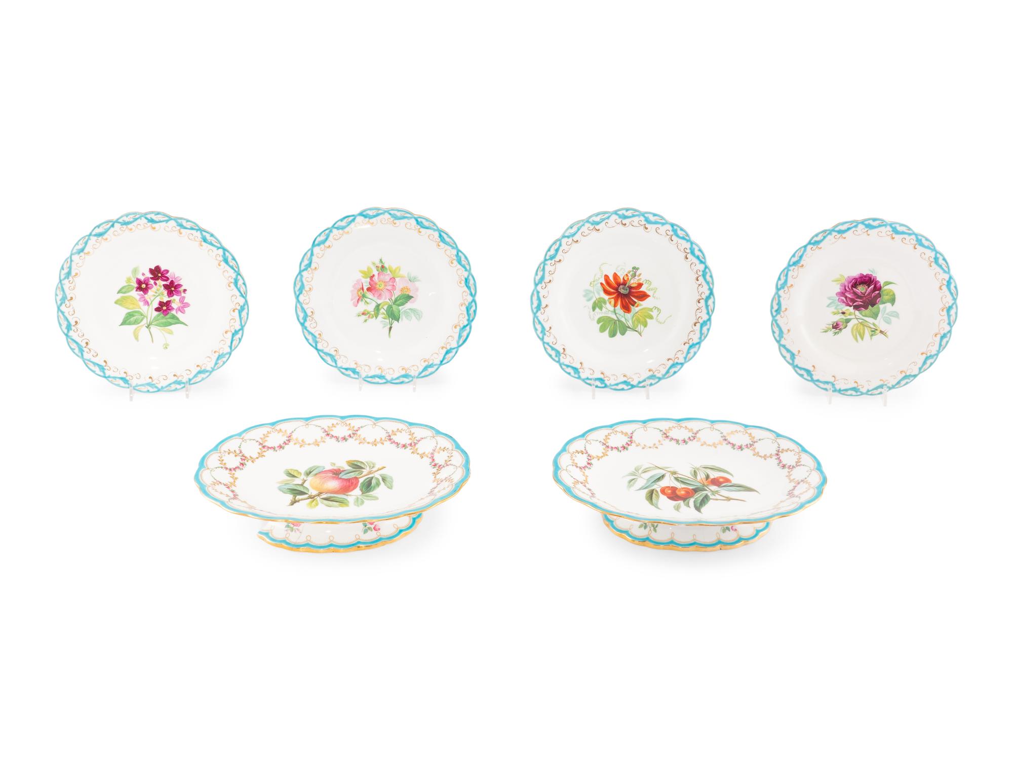 An English Porcelain Dessert Service