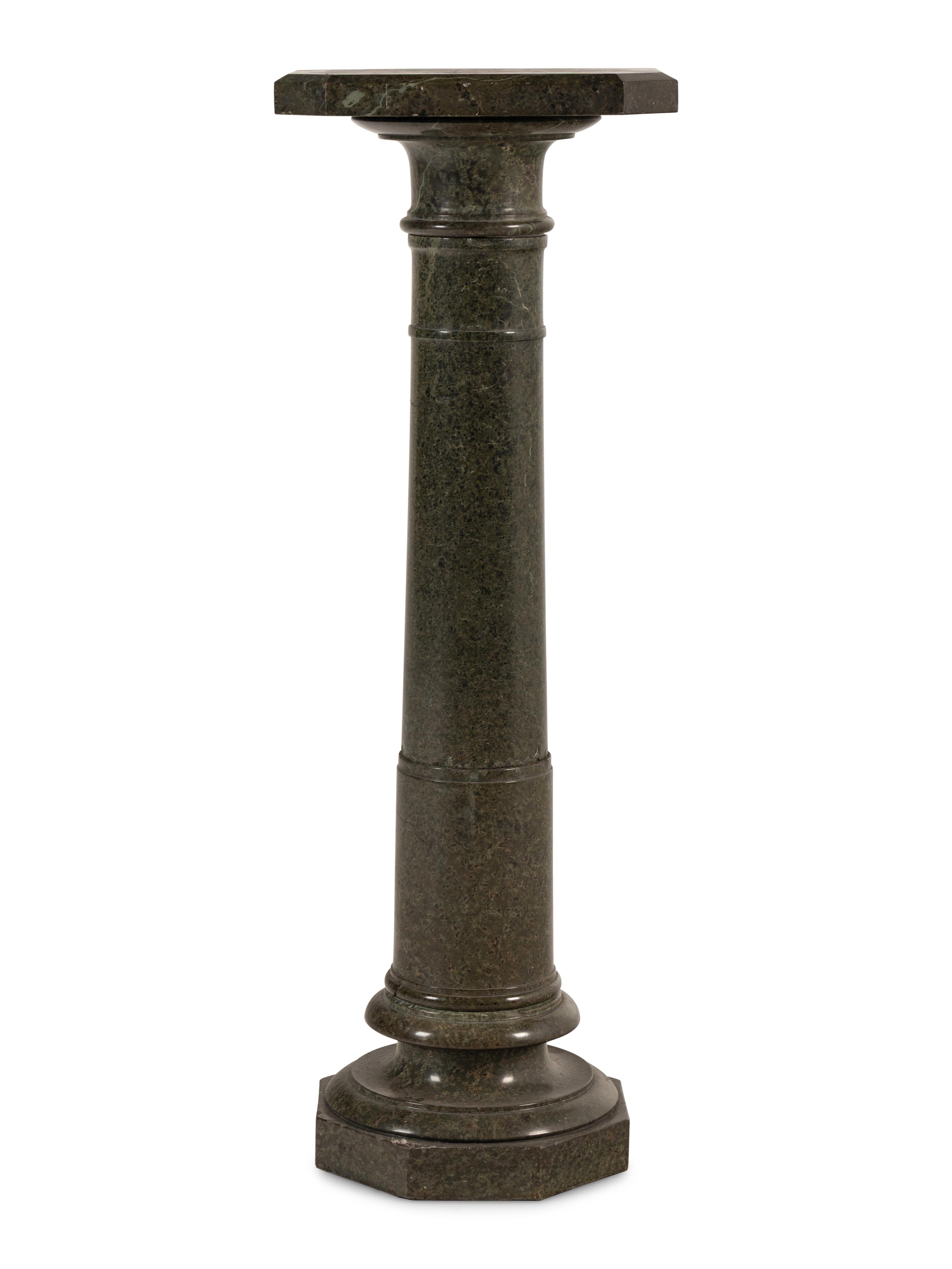 A Continental Marble Pedestal