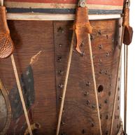[CIVIL WAR]. Hand-painted snare drum depicting Zouaves in battle. Manufactured by C.H. Eisenbrandt, Baltimore, MD, ca 1860-1865.